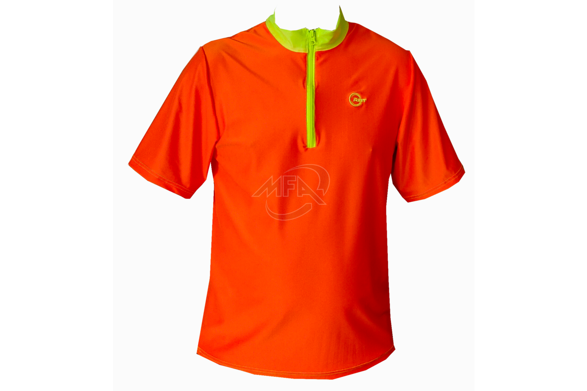 Tee-shirt de travail Pireneo RBT orange et col jaune